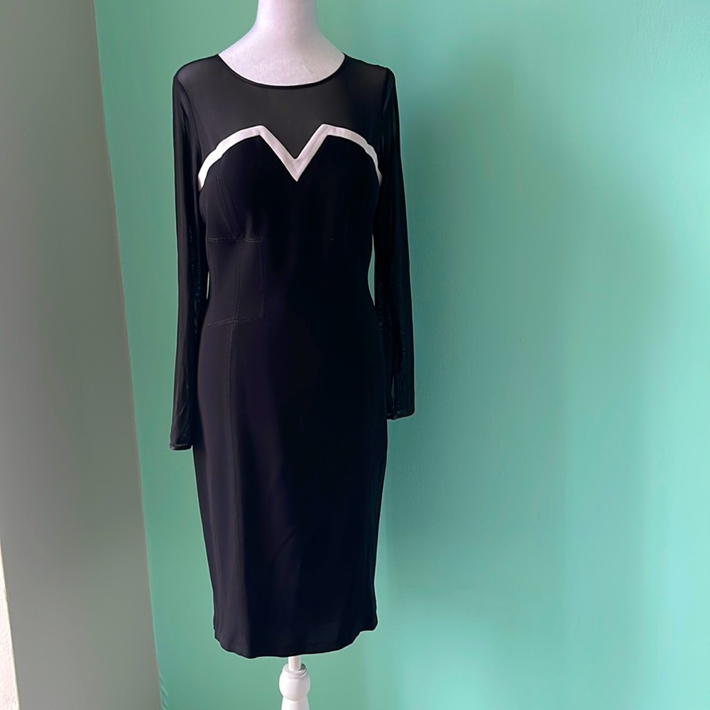 Black and white cocktail dress Basler size 12